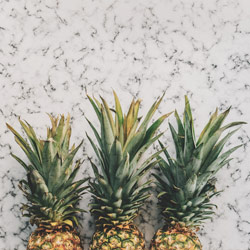 Ananas auf granit